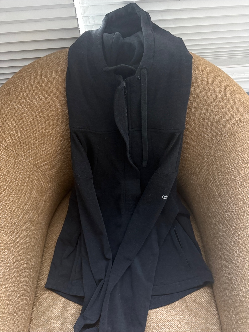ALO Yoga Black Utility Jacket with Hood